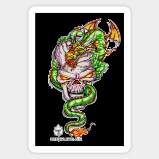 1 SKULL DRAGON Sticker